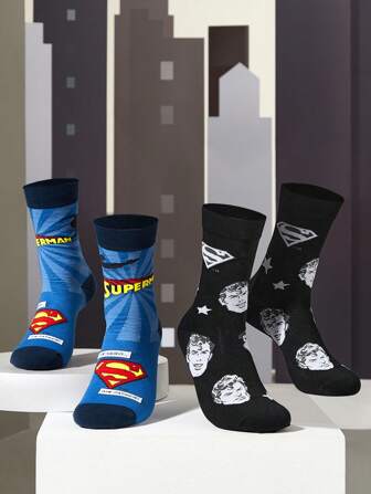 SUPERMAN Men Crew Socks
