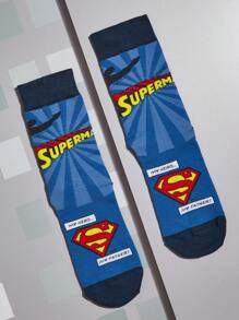 SUPERMAN Men Crew Socks