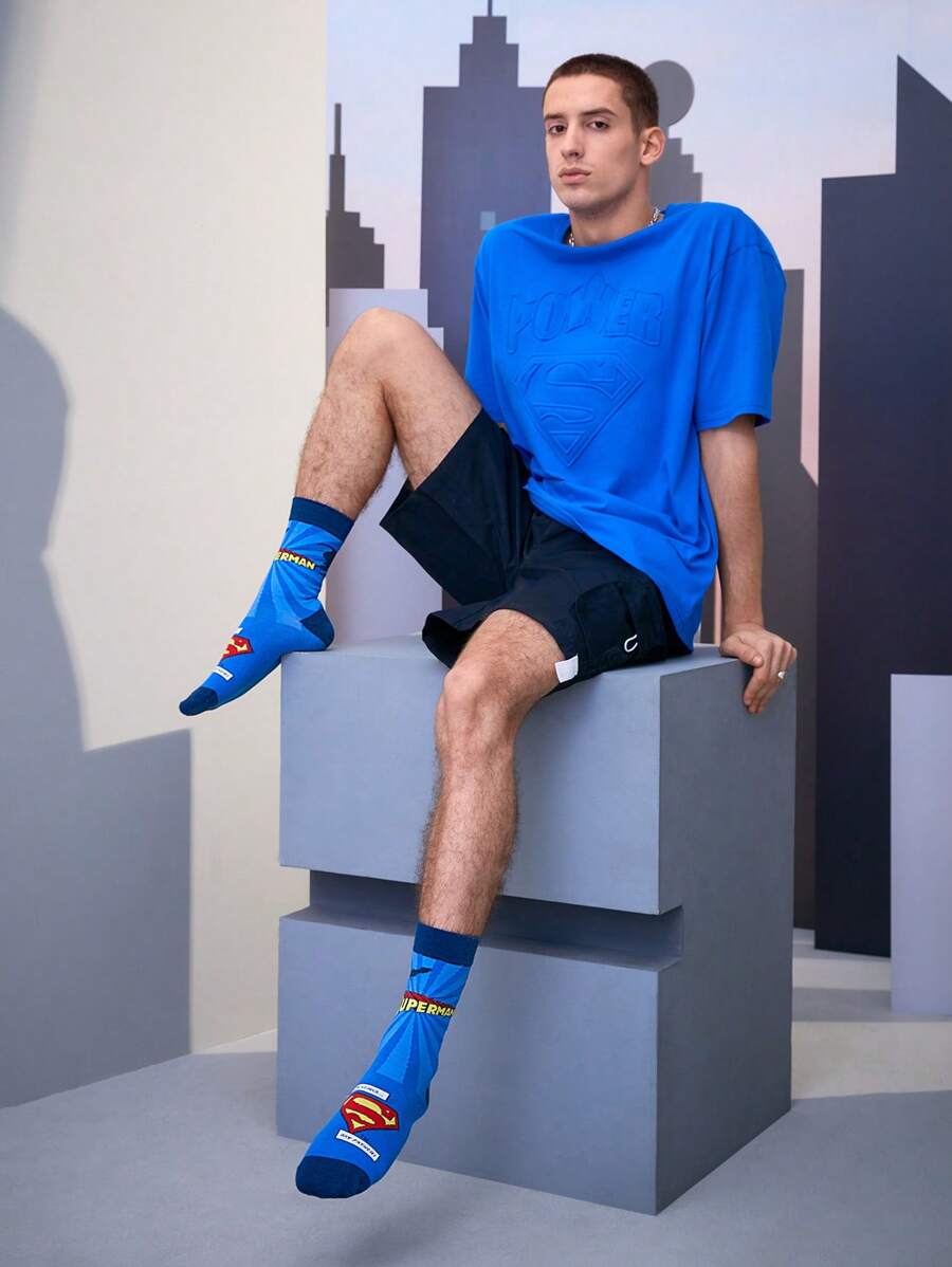 SUPERMAN Men Crew Socks
