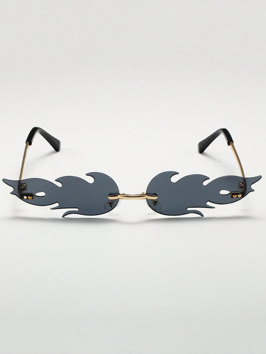 Unisex Pc & Metal Flame Decorative Fashion eyewear