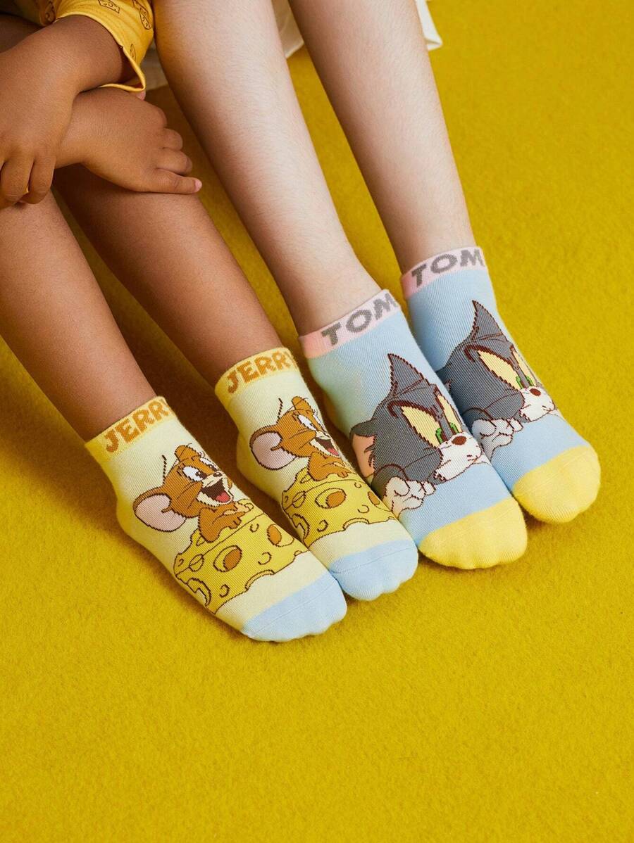 Tom & Jerry Kids Short Socks 2 pair set. Best for Gift