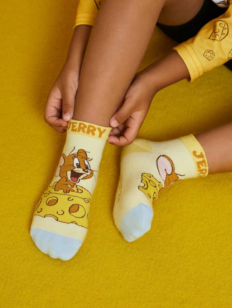Tom & Jerry Kids Short Socks 2 pair set. Best for Gift