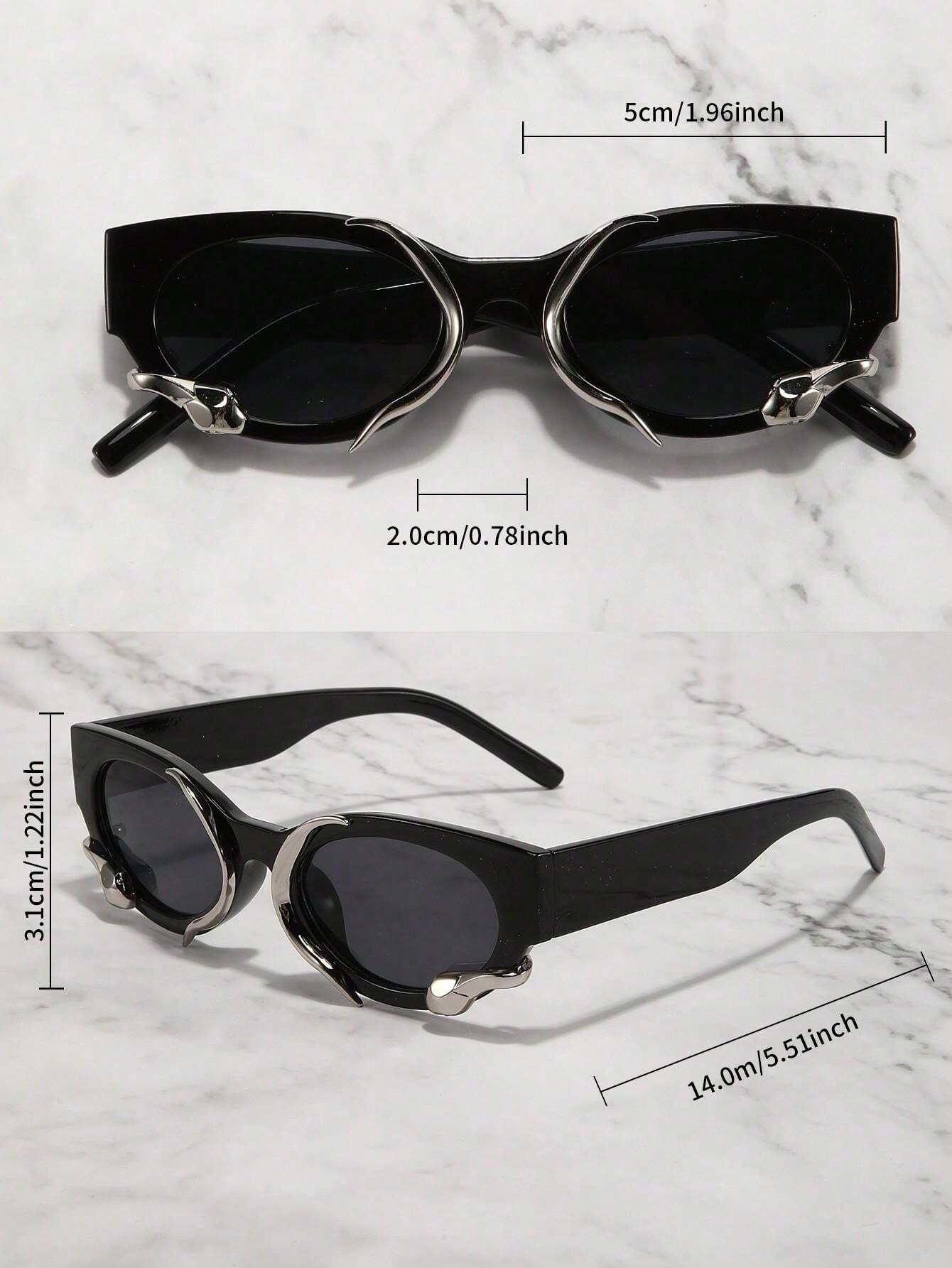 Glazzy Retro Square Snake Frame Fashion eyewear