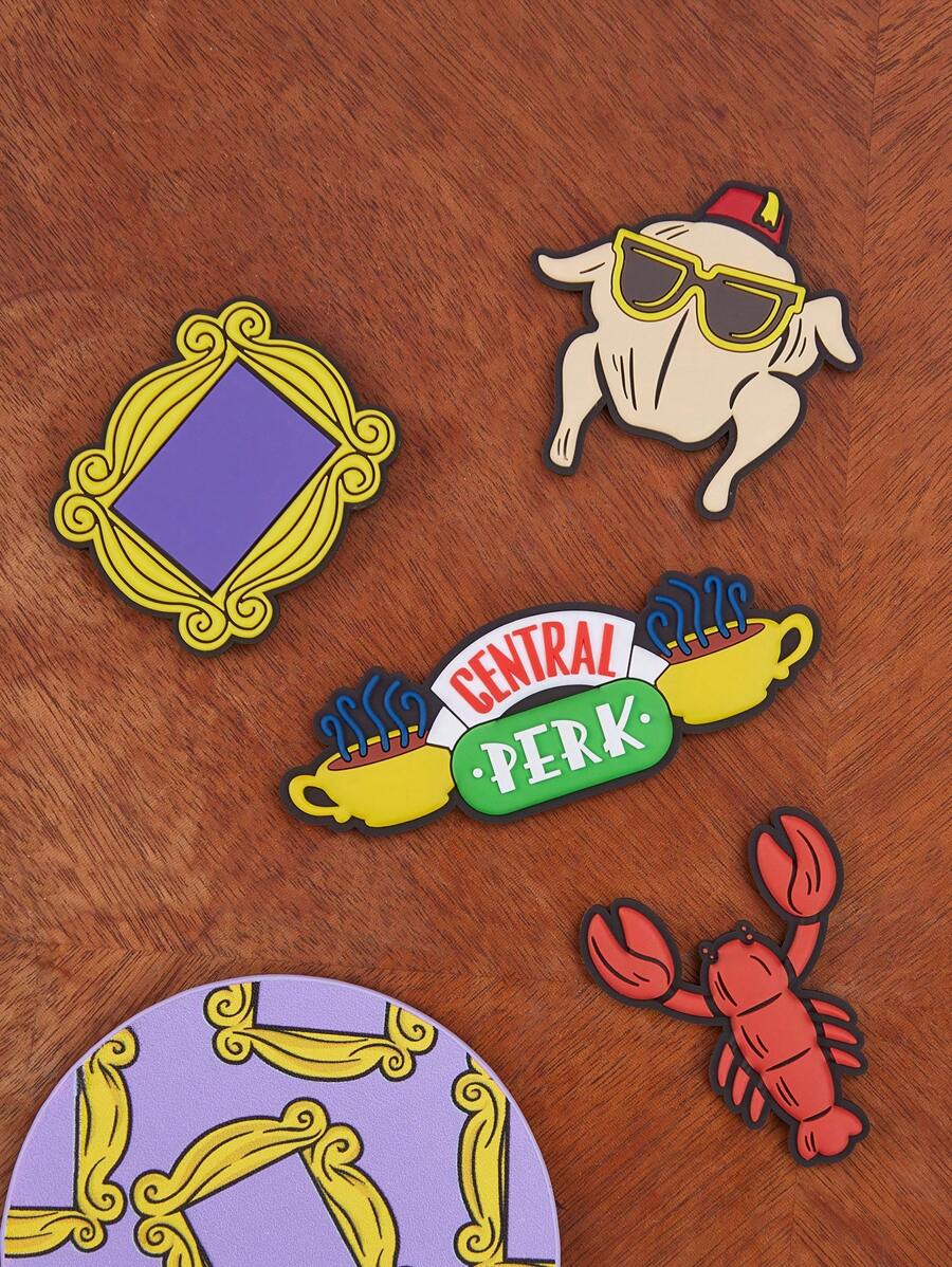 FRIENDS 4pcs Set Central Perk Cartoon Refrigerator Magnets,Gifts