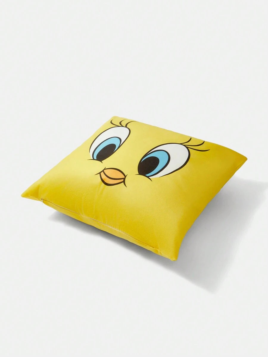LOONEY TUNES Cartoon Printed Yellow Pillowcase for regular use