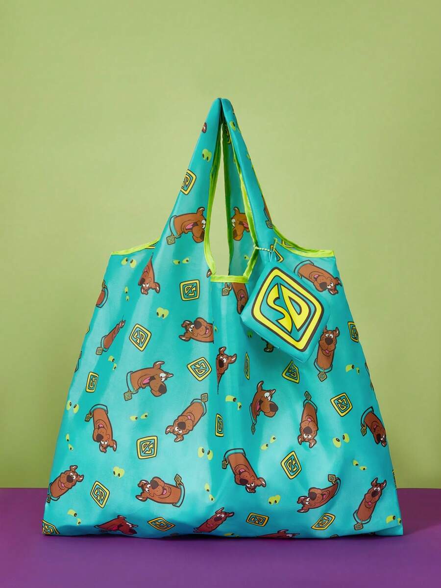 SCOOBY-DOO Cartoon Pattern Foldable Portable Decoration Shopping Bag, Gift