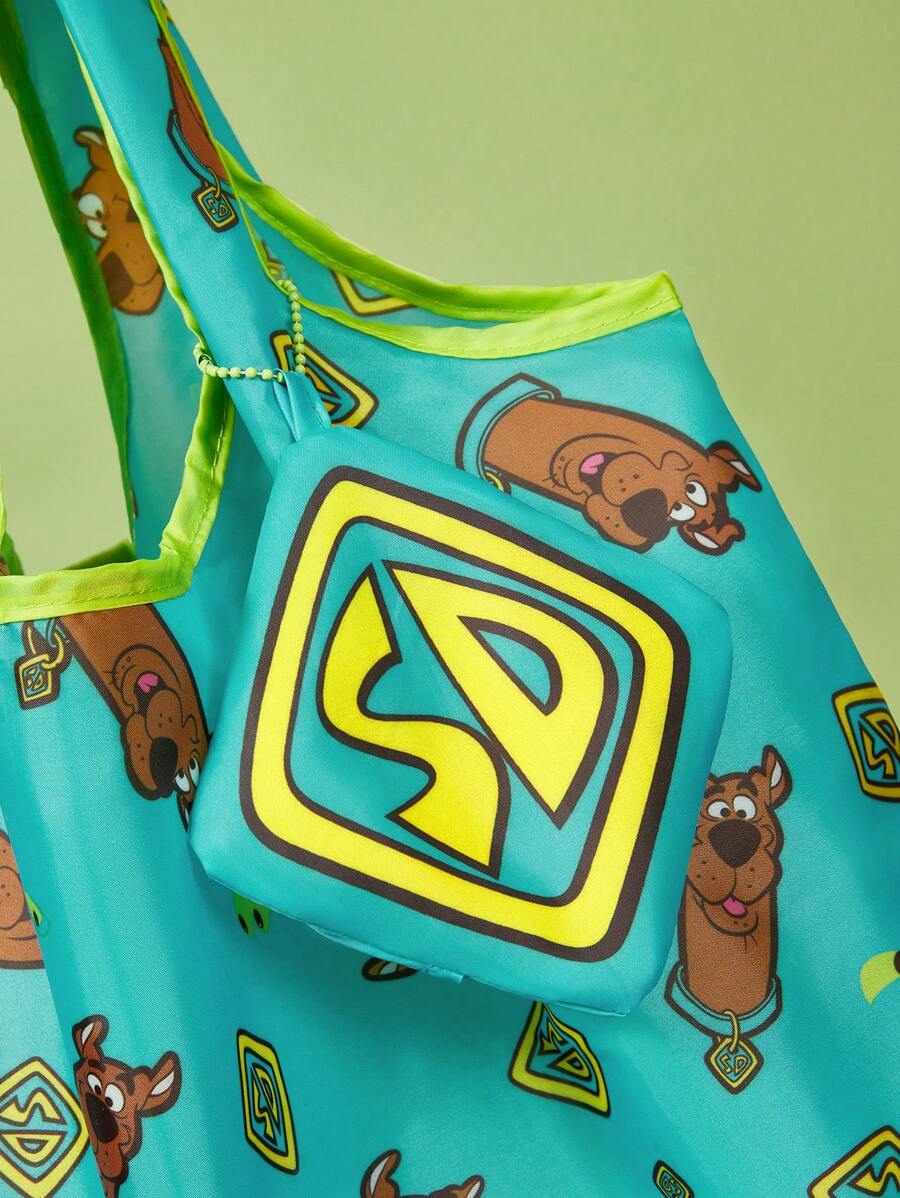 SCOOBY-DOO Cartoon Pattern Foldable Portable Decoration Shopping Bag, Gift