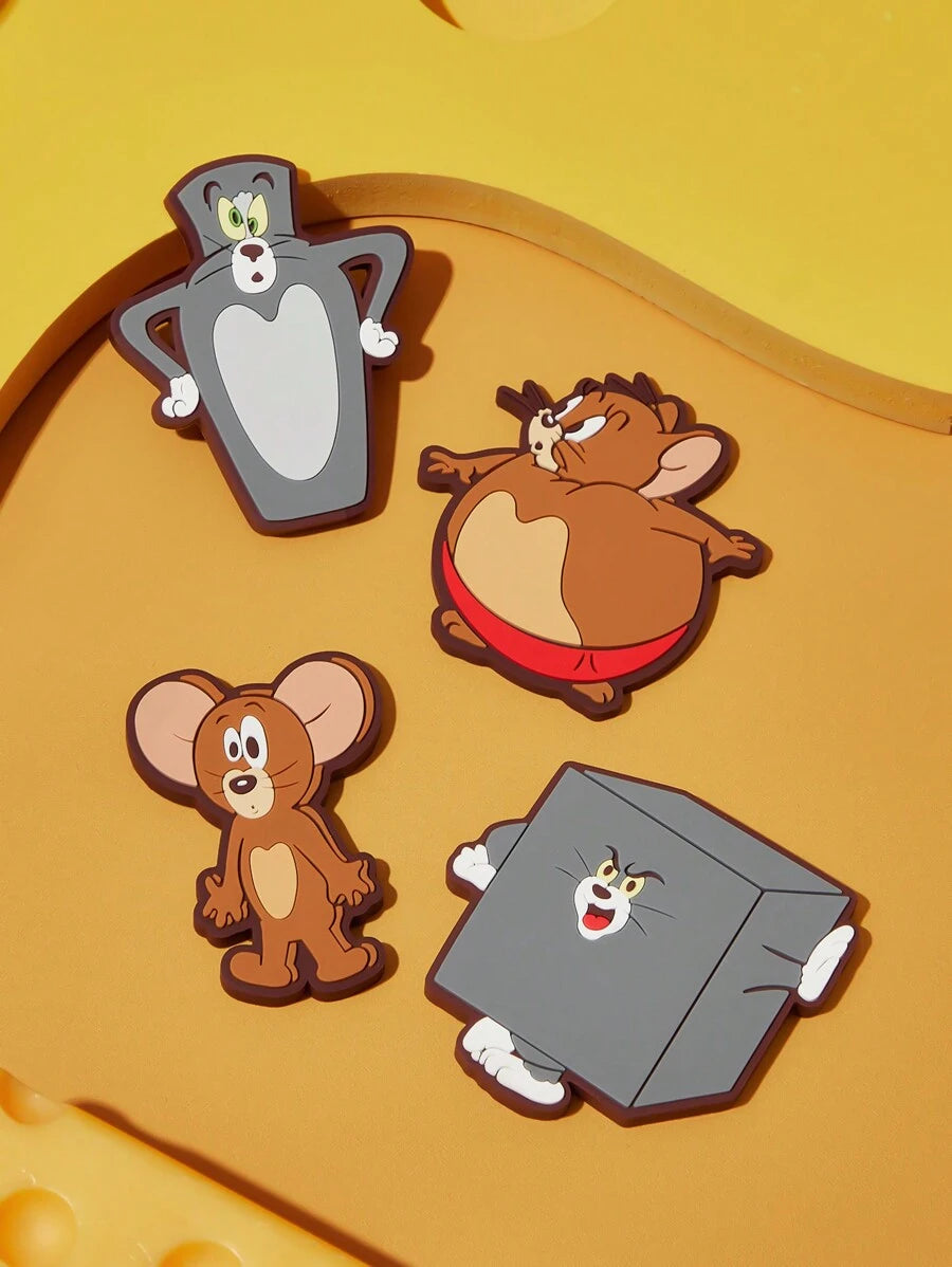 TOM & JERRY 4pcs/Set Fun Cartoon Pattern Fridge Magnets, Gift
