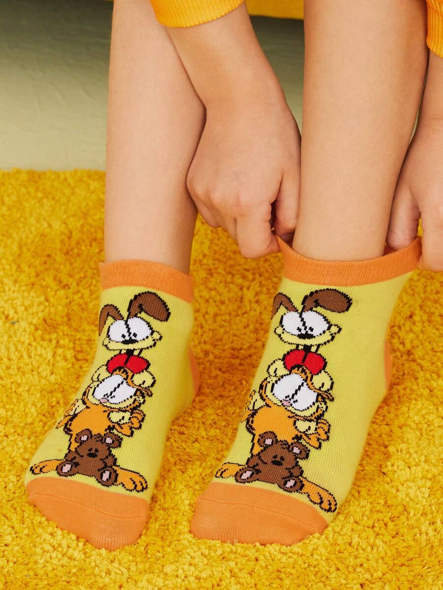 Garfield Kids 2 pair cotton socks set. Best for gift