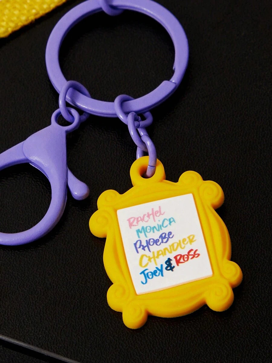 FRIENDS 3D Coffee Cup Photo Frame Keychain For Decoration, Gift