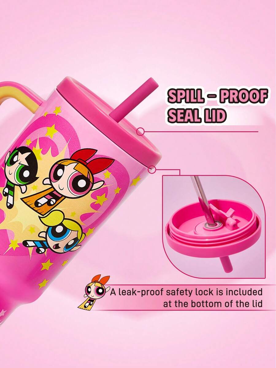THE POWERPUFF GIRLS Gradient Car Water Bottle. Gift/Regular Use