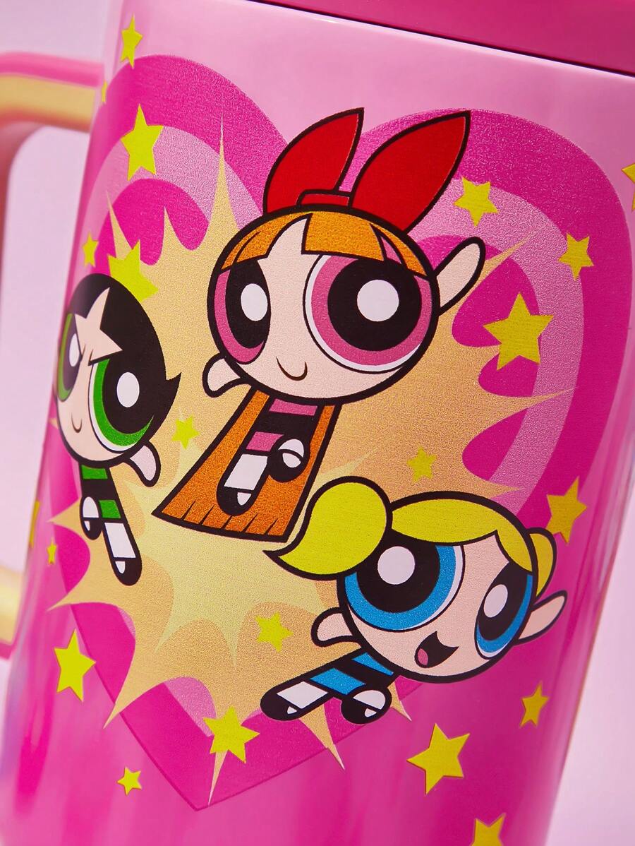 THE POWERPUFF GIRLS Gradient Car Water Bottle. Gift/Regular Use