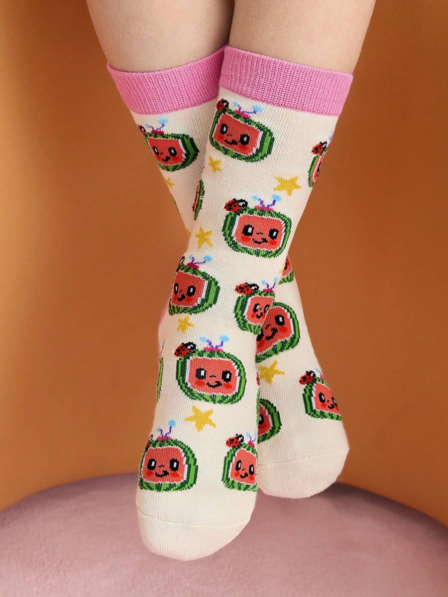 Coco Melon Kids Large Socks 2 pair set . Best for Gift
