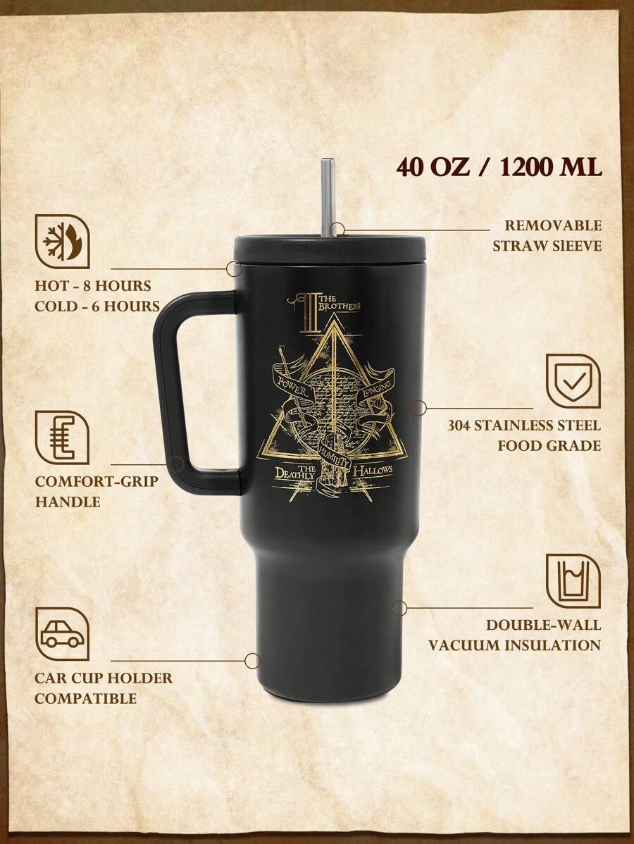 HARRY POTTER Vacuum Insulated Water Bottle With Handle. Gift/Regular use