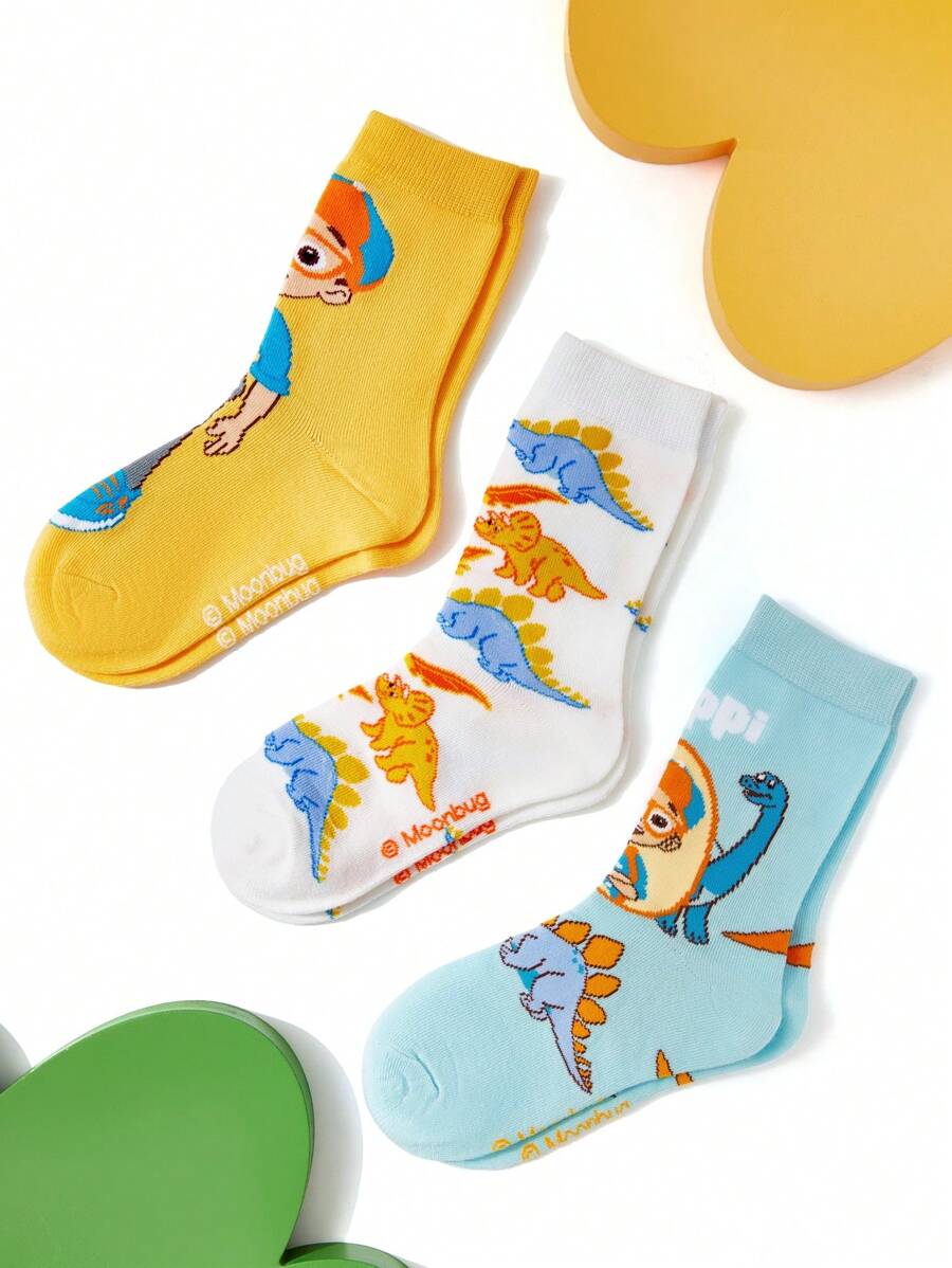 Blippi Kids Large 3 pair Socks Set. Best for Gift