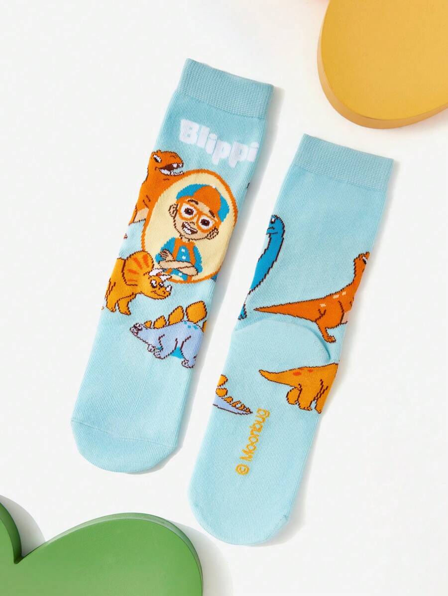 Blippi Kids Large 3 pair Socks Set. Best for Gift