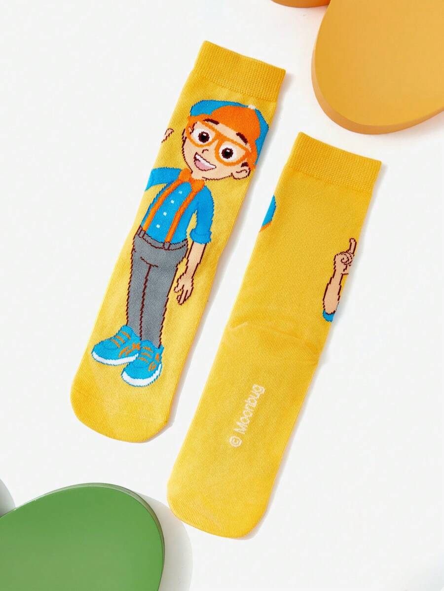 Blippi Kids Large 3 pair Socks Set. Best for Gift