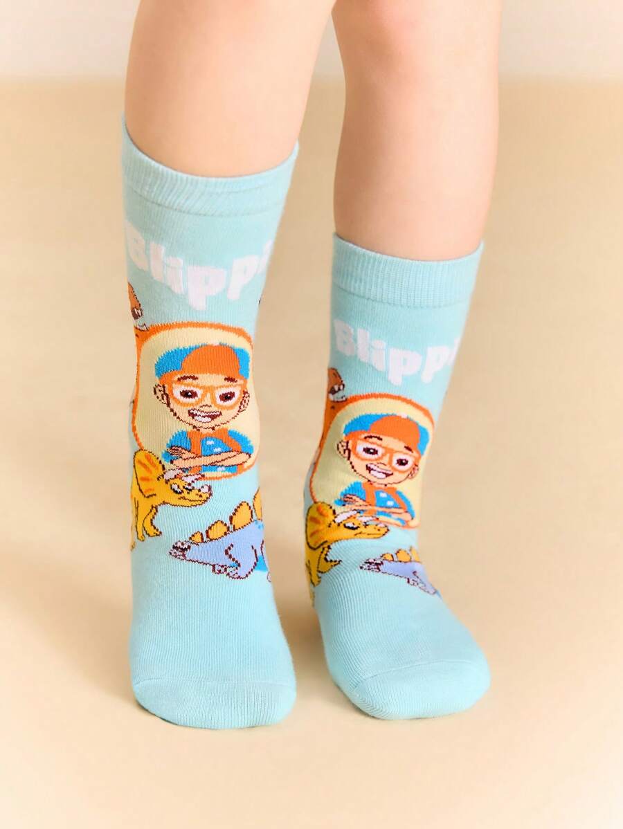 Blippi Kids Large 3 pair Socks Set. Best for Gift