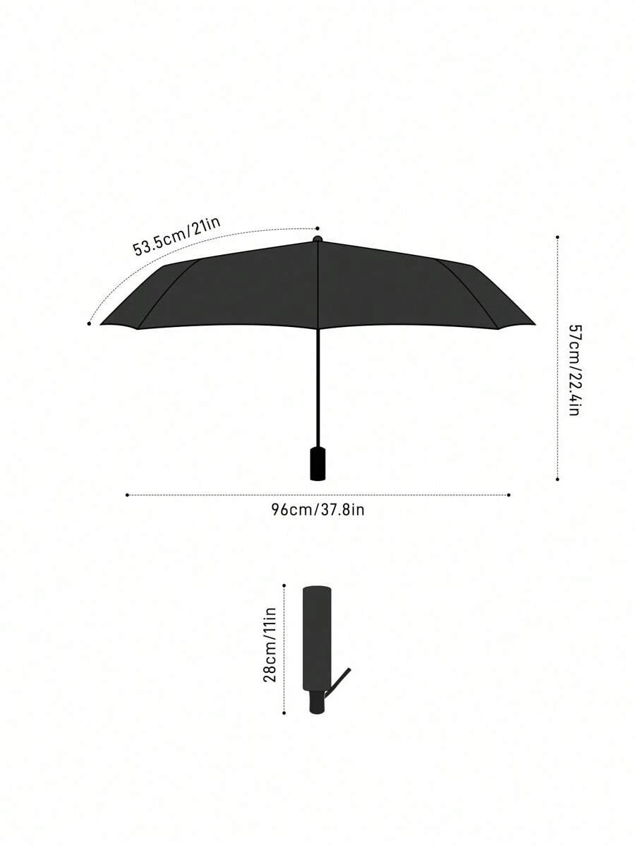 FRIENDS 1pc Coffee Cup Pattern Printed Four-Fold Umbrella, Featuring Sun Protection Function, With A Raised Umbrella Bone For Comfortable Use, Suitable For School, Work, Outings, And Daily Use