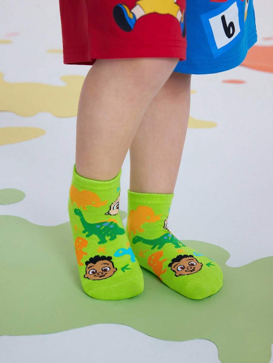 Coco Melon Kids 5 pairs Cotton Socks collection.Best for Gift