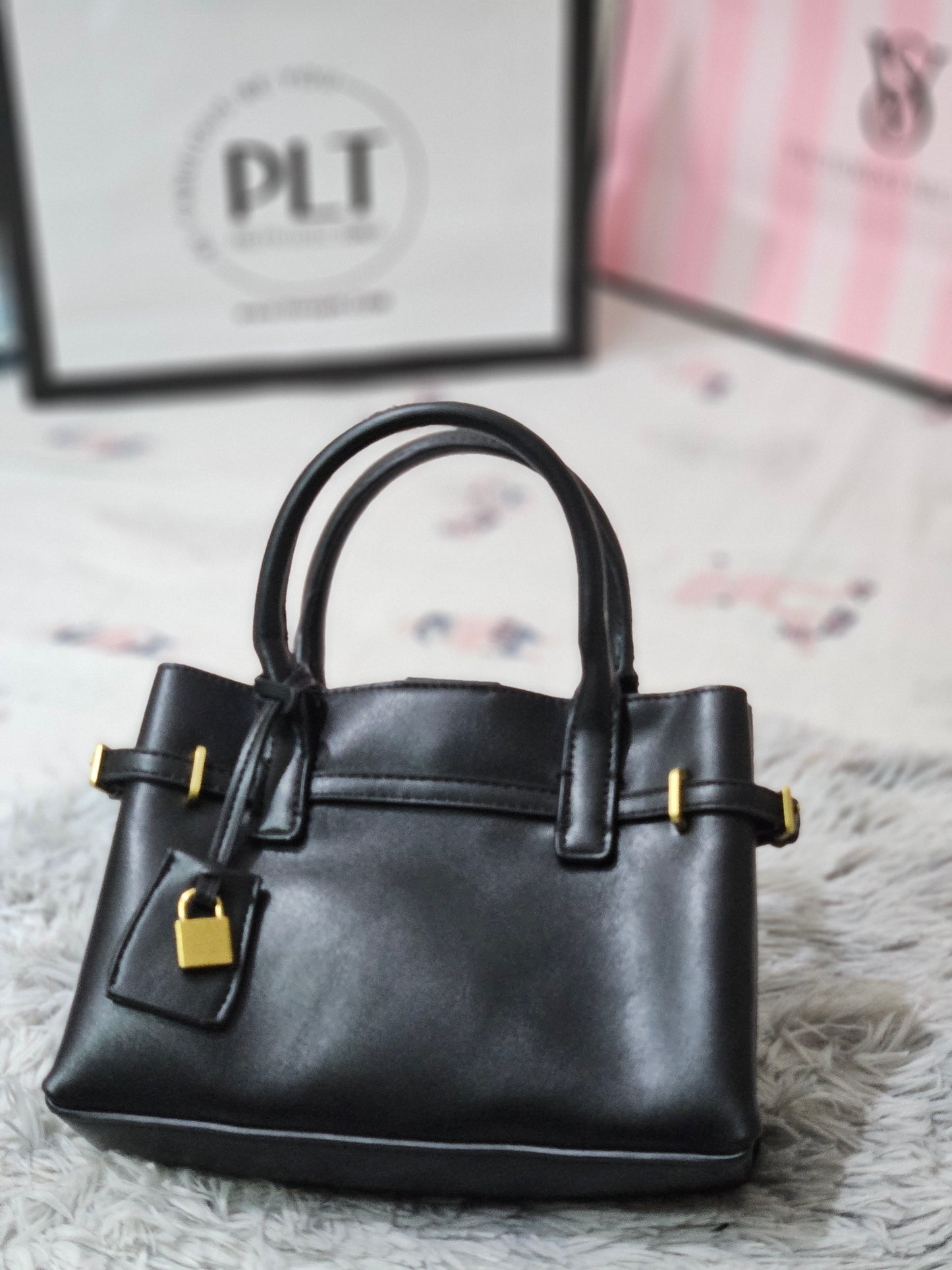 Structured Mini Tote Bag – Classic Black by Mango
