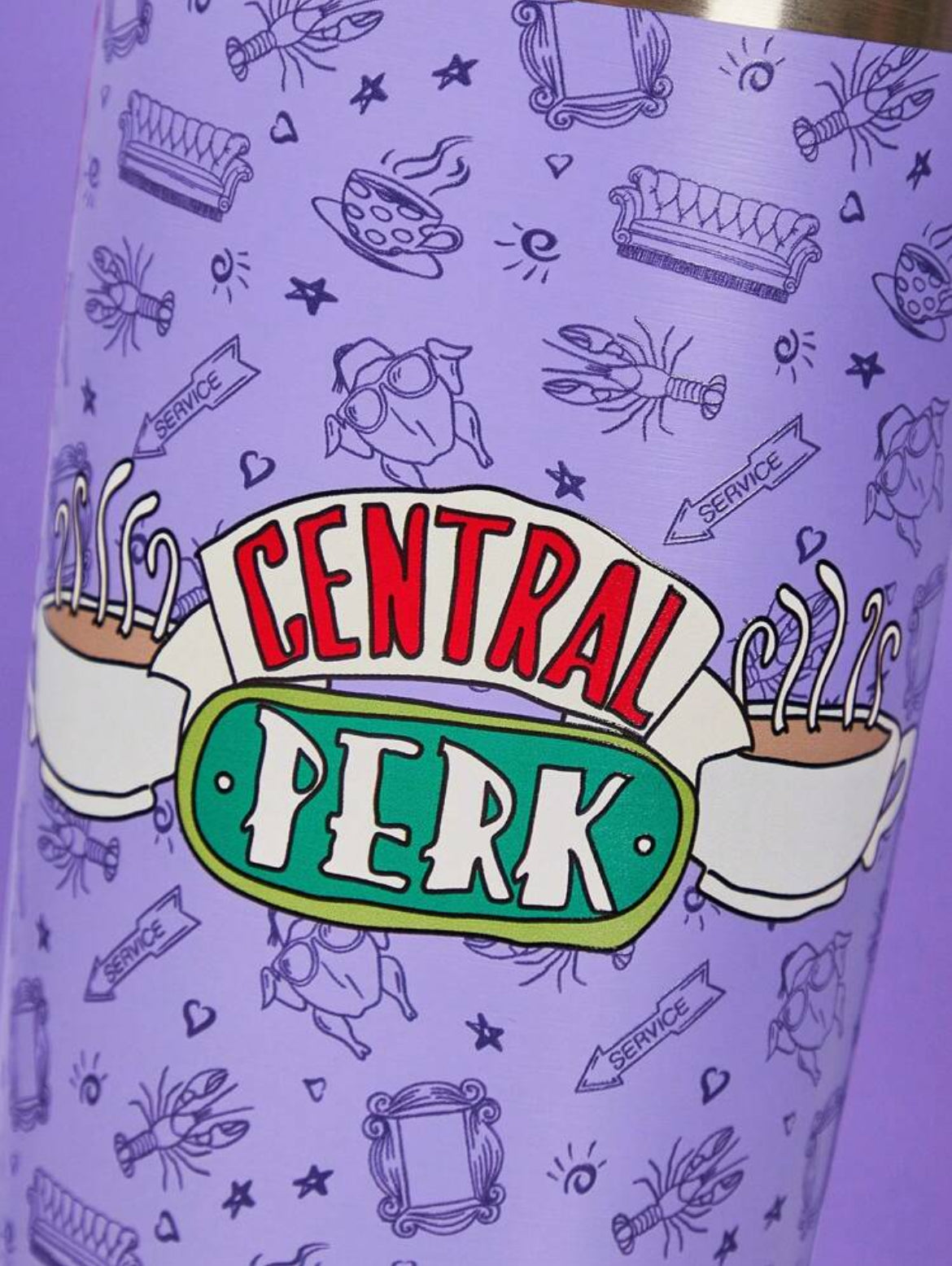FRIENDS Central Perk Coffee Letter Print Thermal Car Cup/Tumbler, Regular use,Gift
