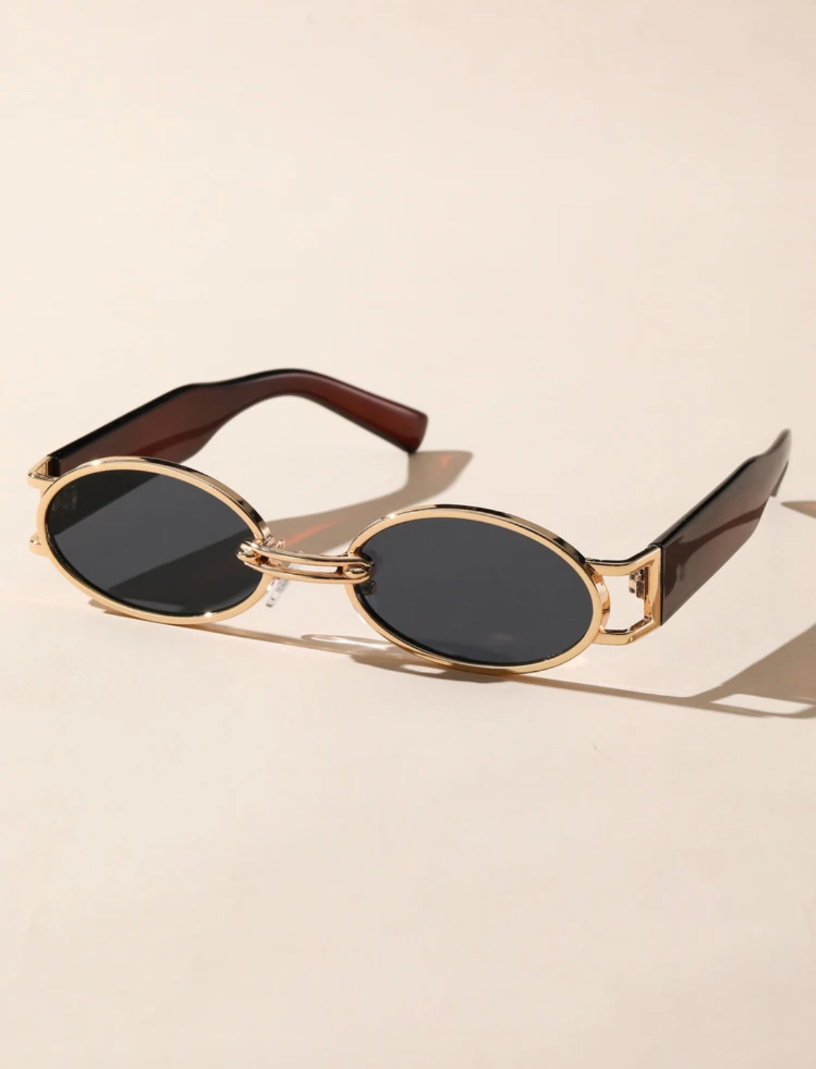 Oval Frame Fashion Glasses Vintage Shades