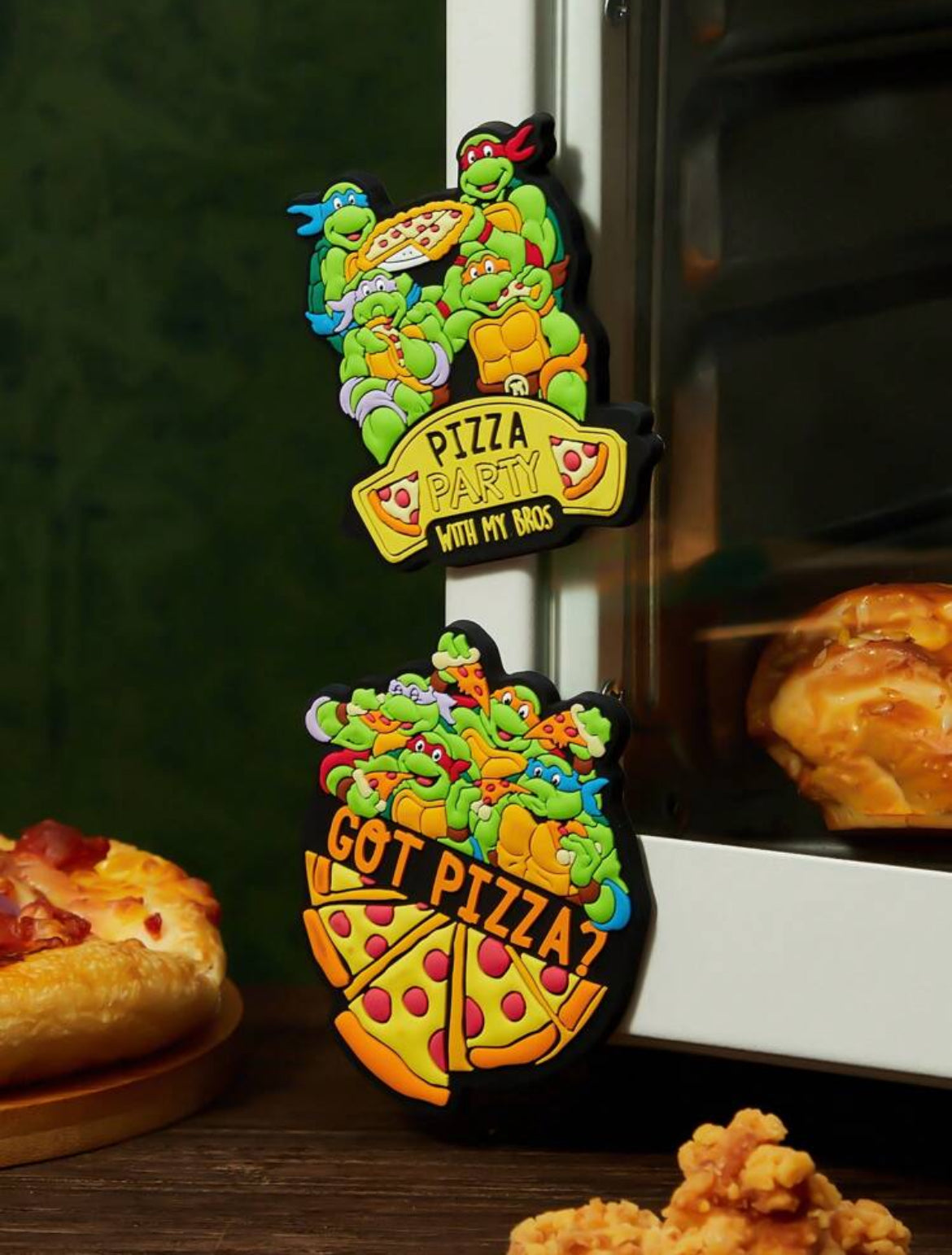 TEENAGE MUTANT NINJA TURTLES Cartoon Turtle & Pizza Pattern Refrigerator Magnets, Gift