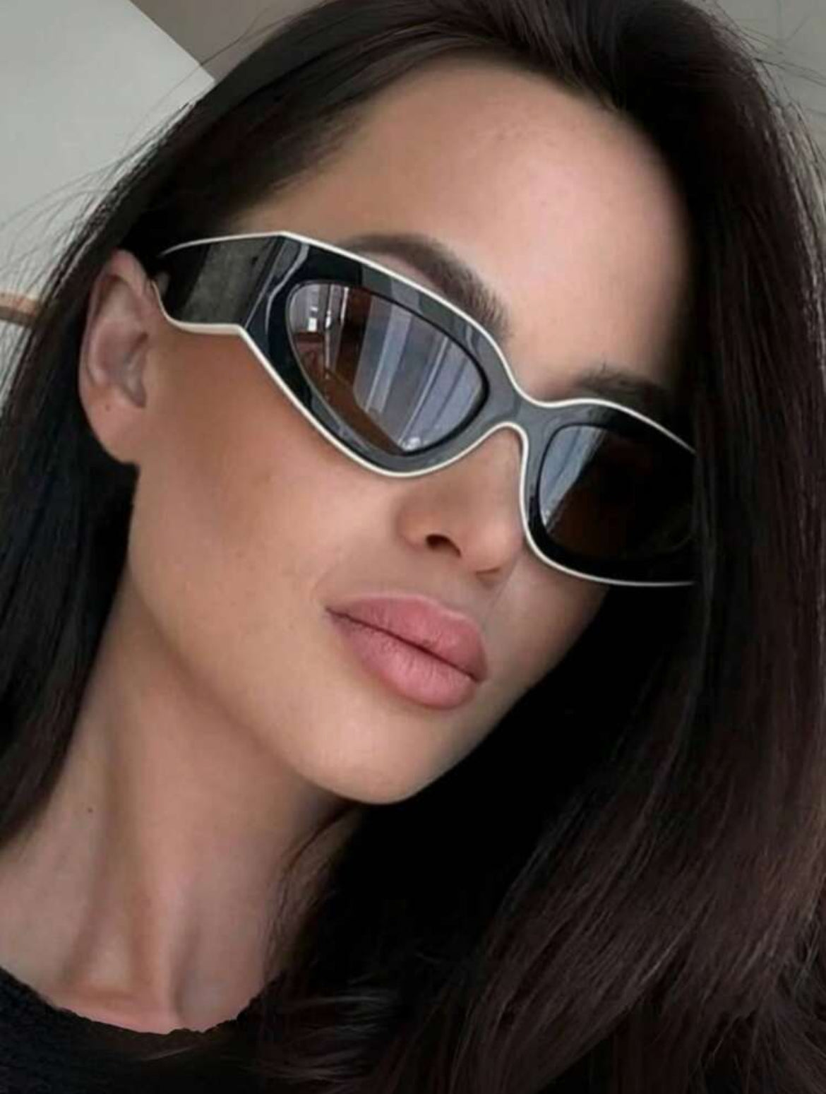 Modern Retro Cat Eye Small Frame Fashion Glasses Women Men's Simplicity All-Match Punk Festival Party