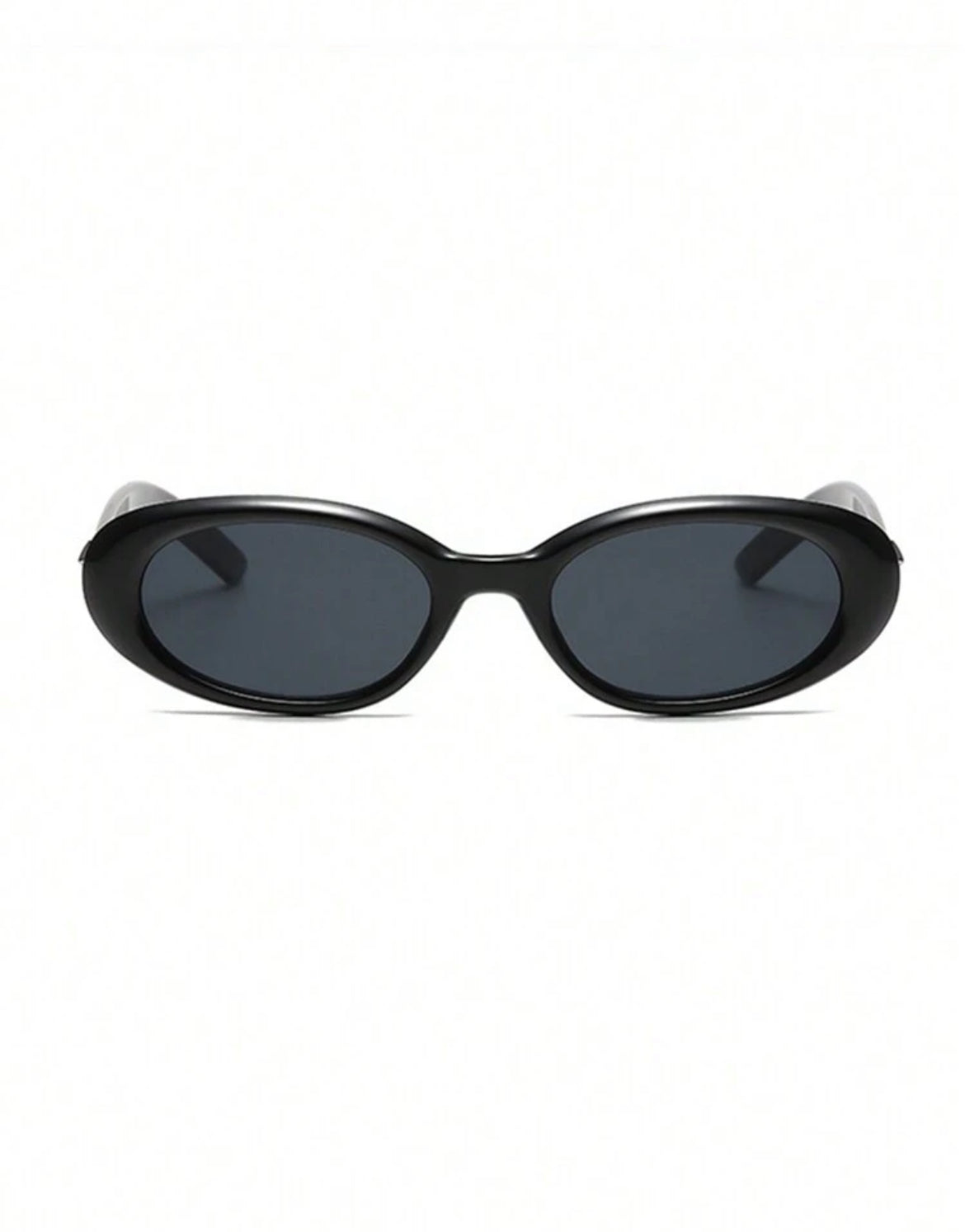 Black Oval Fashion Glasses With Star Decoration