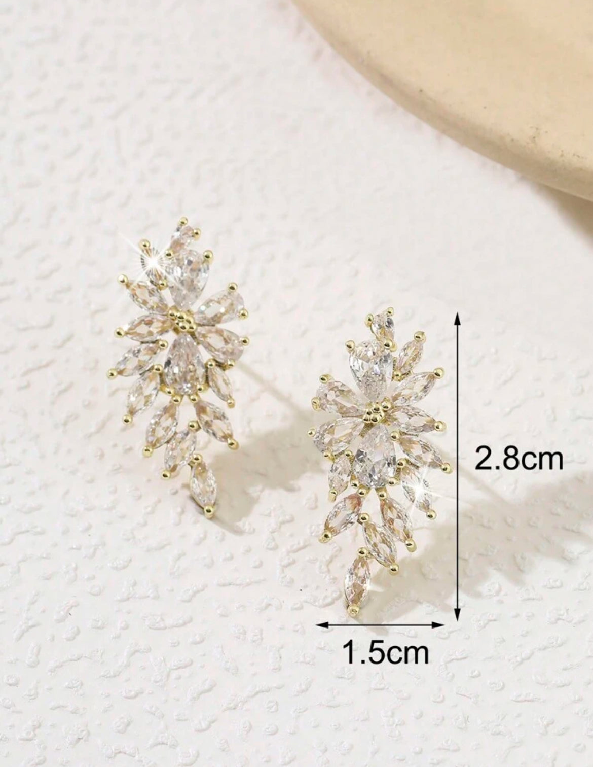 Luxury Cubic Zirconia Women Party Earrings with shining Marquise Cubic Zirconia Wedding Earrings Jewelry