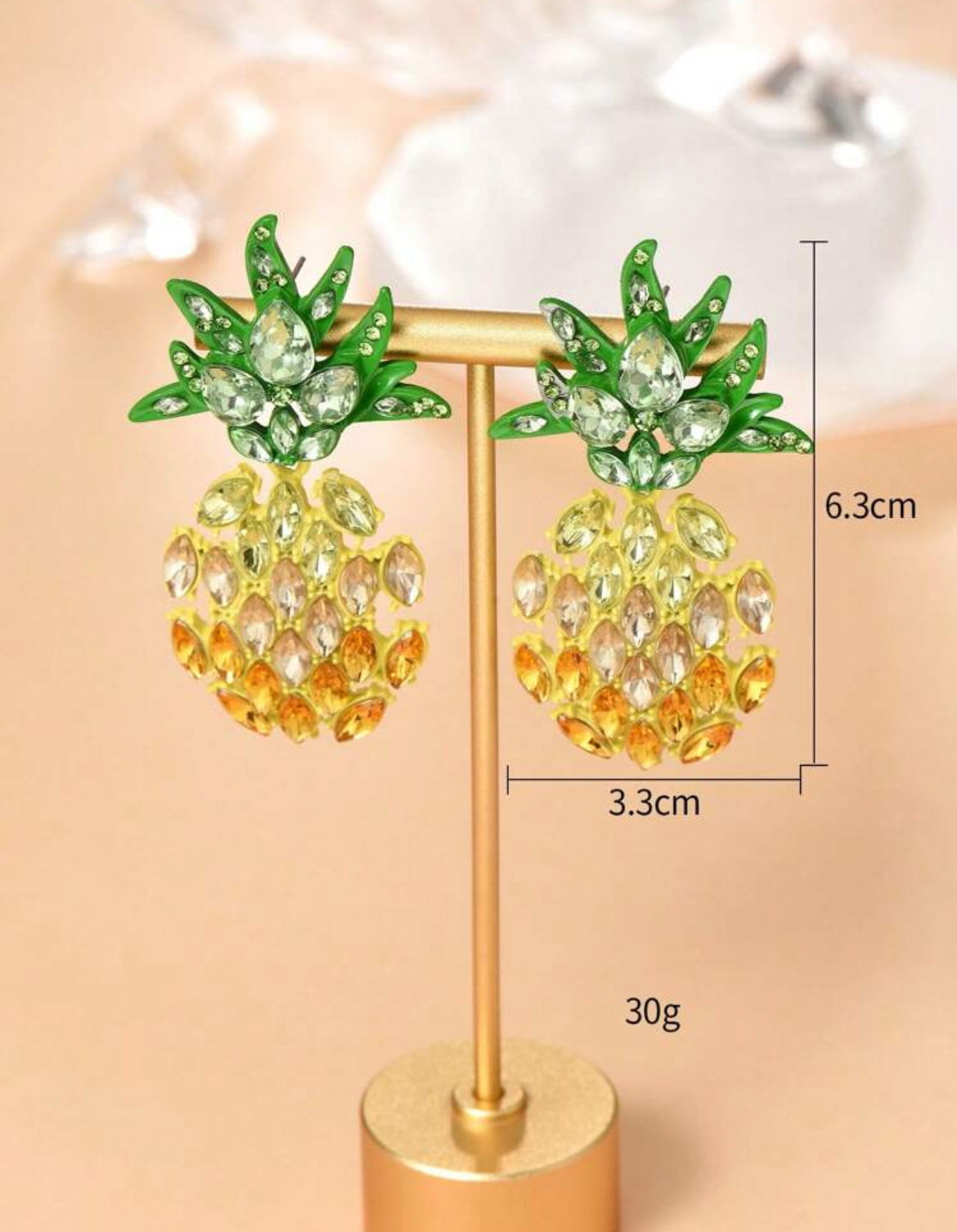 Big Pineapple Stud Earrings