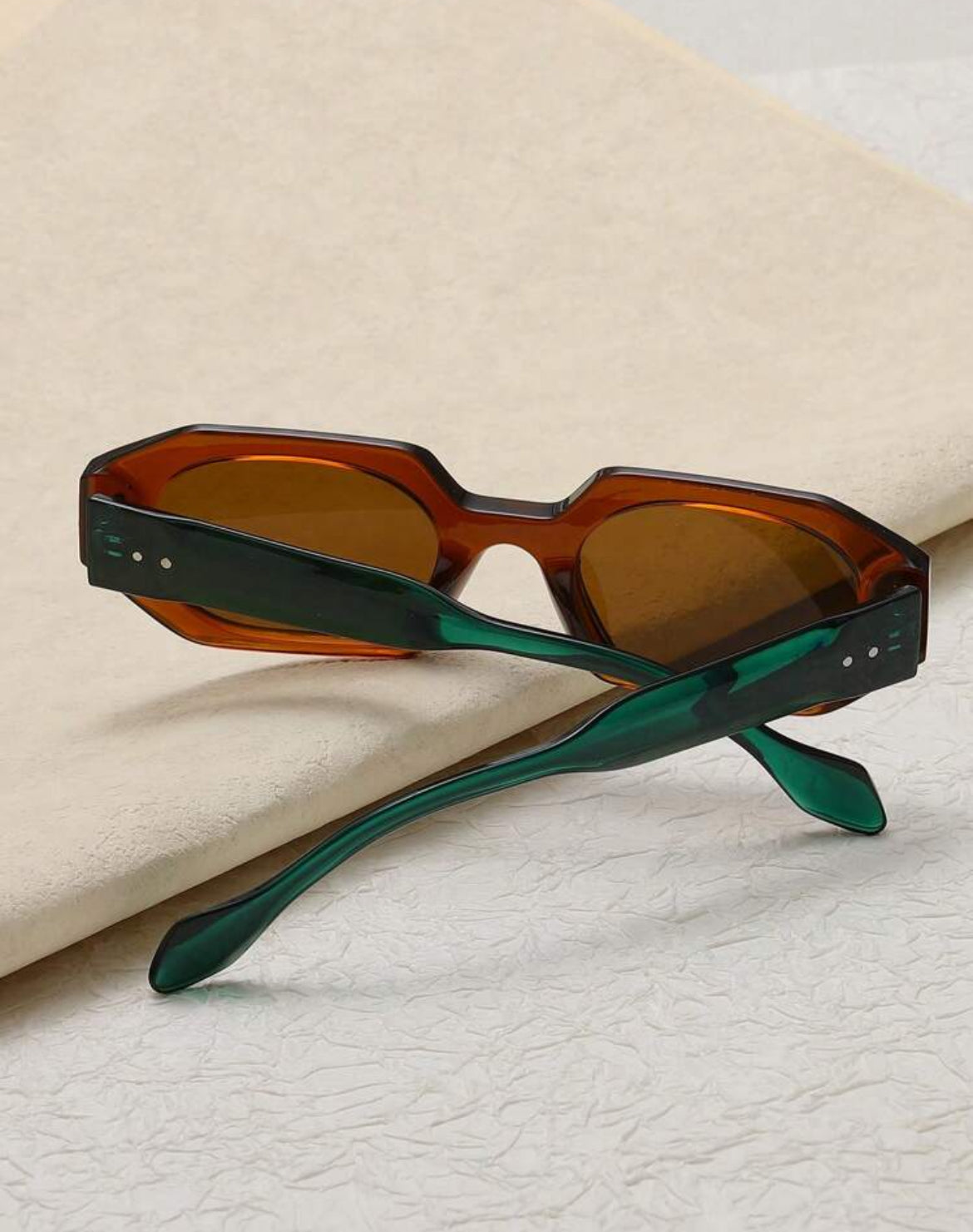 Dual-Tone PC Frame Rivet Fashion Glasses