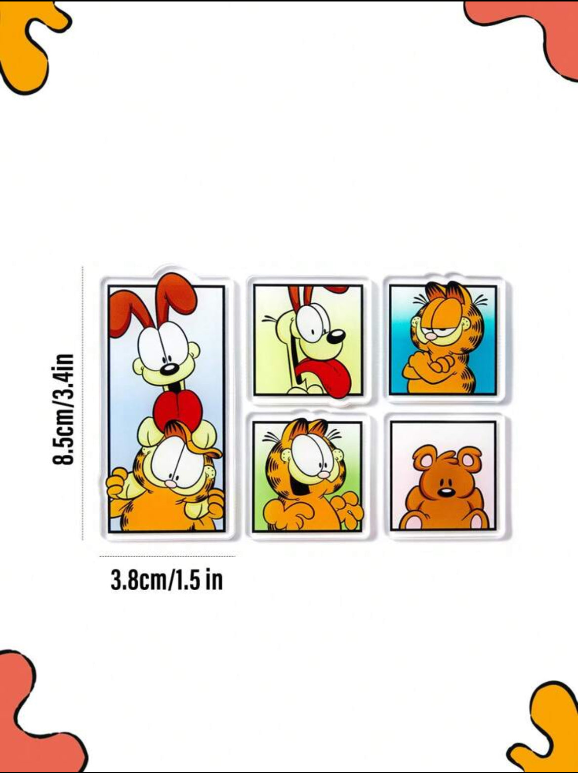 GARFIELD Cute Cartoon Printed Refrigerator Magnets , Gift