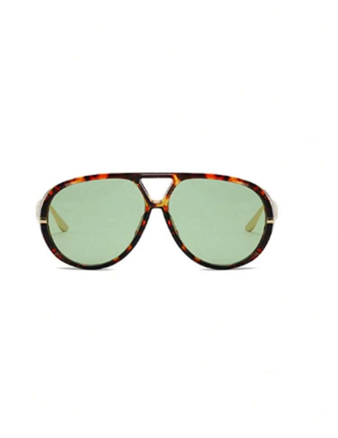 Classic Retro Fashion Aviator Frame Glasses, Unisex Outdoor Punk Party