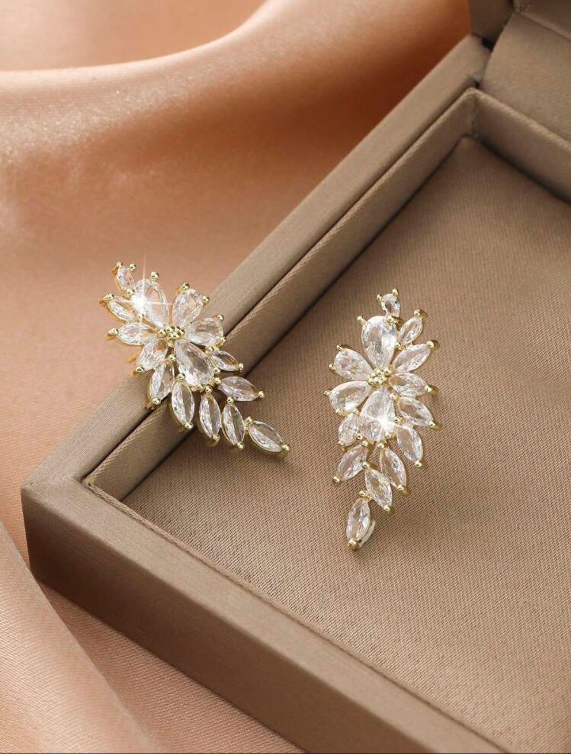 Luxury Cubic Zirconia Women Party Earrings with shining Marquise Cubic Zirconia Wedding Earrings Jewelry