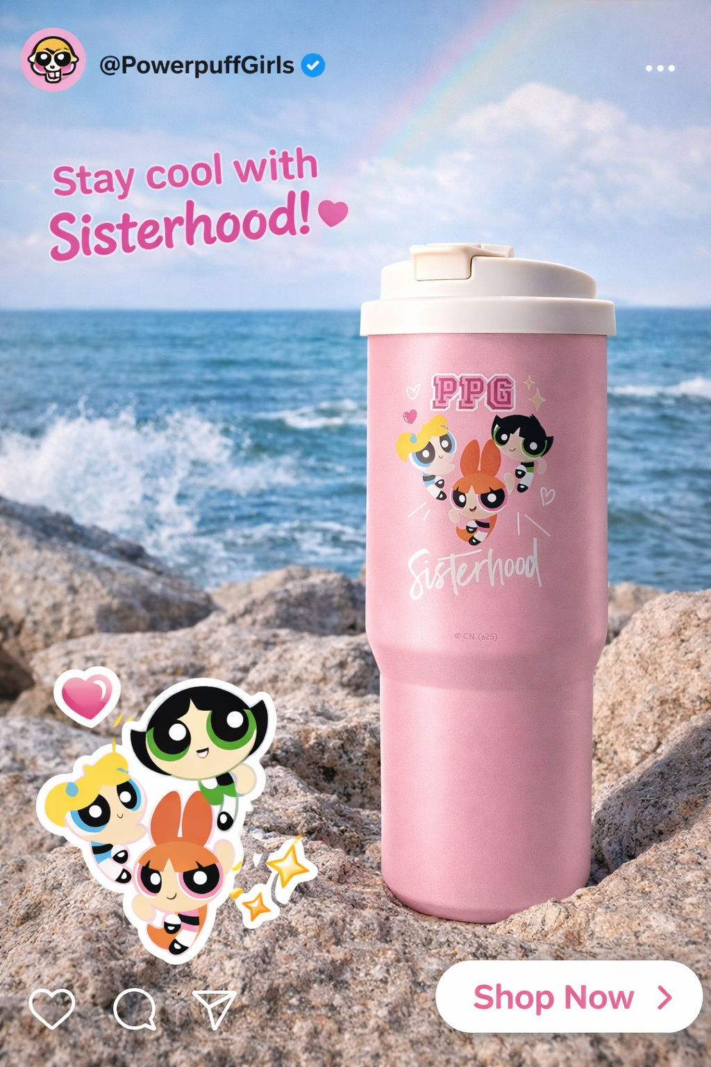 Sisterhood Powerpuff Girl Tumbler (600ML)