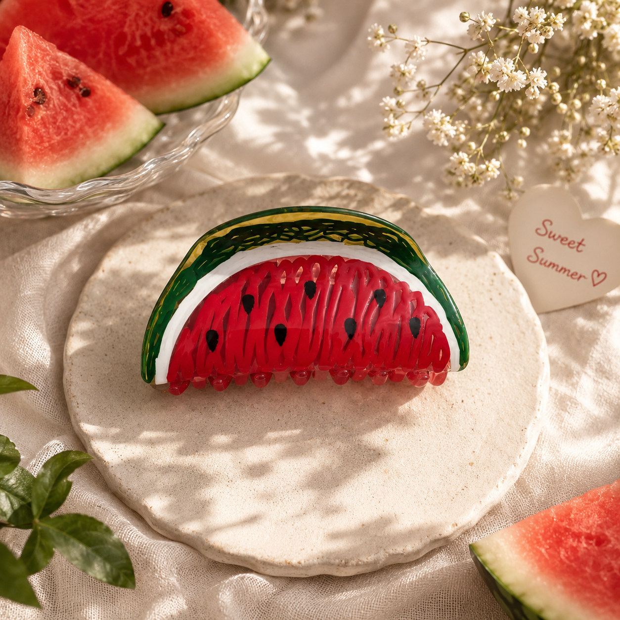 Watermelon Slice Hair Claw Clip.gift
