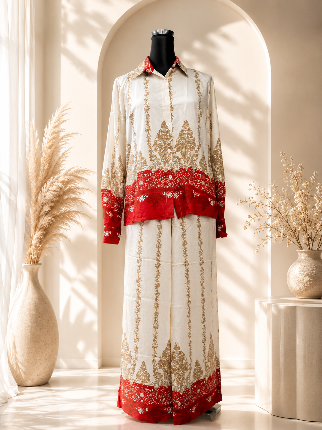 Heritage Print Co-Ord Dress Set. XL/XXL