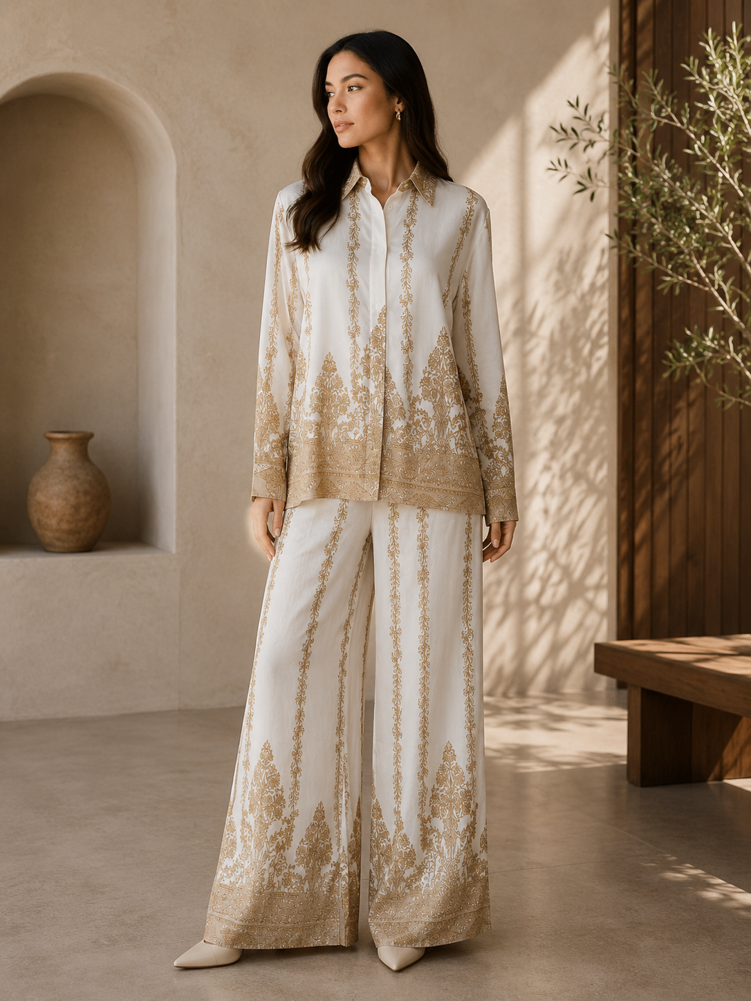 Royal Ivory Heritage Co-Ord Set.XL/XXL