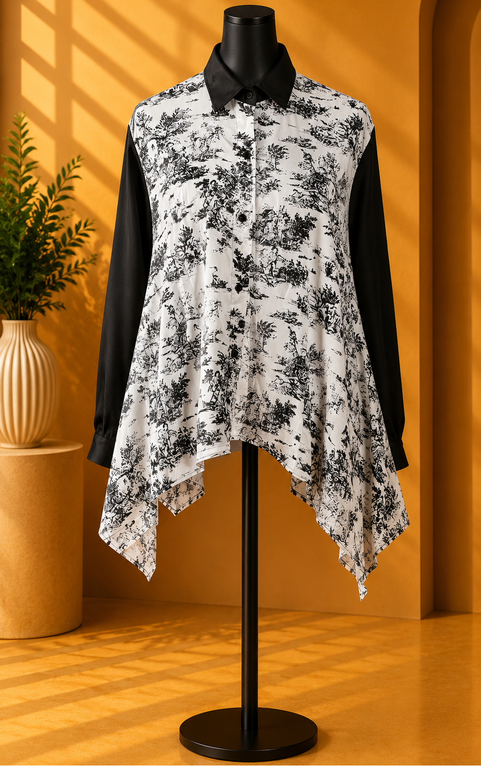 Toile Noir Handkerchief Shirt.Size L/Xl