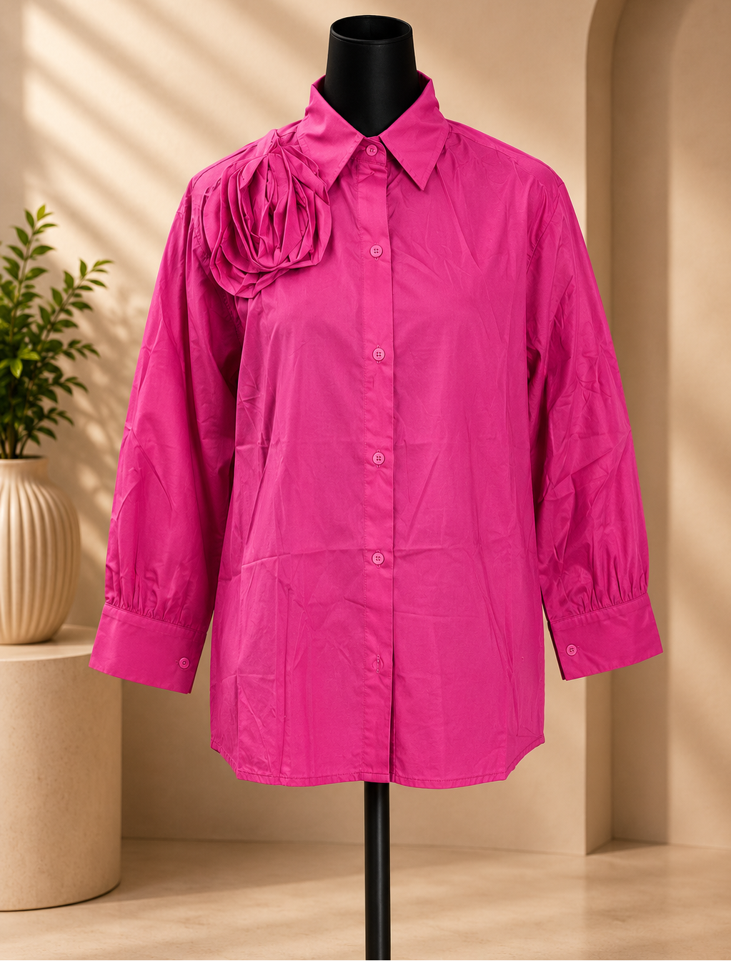Pink Petal Shirt.Size L