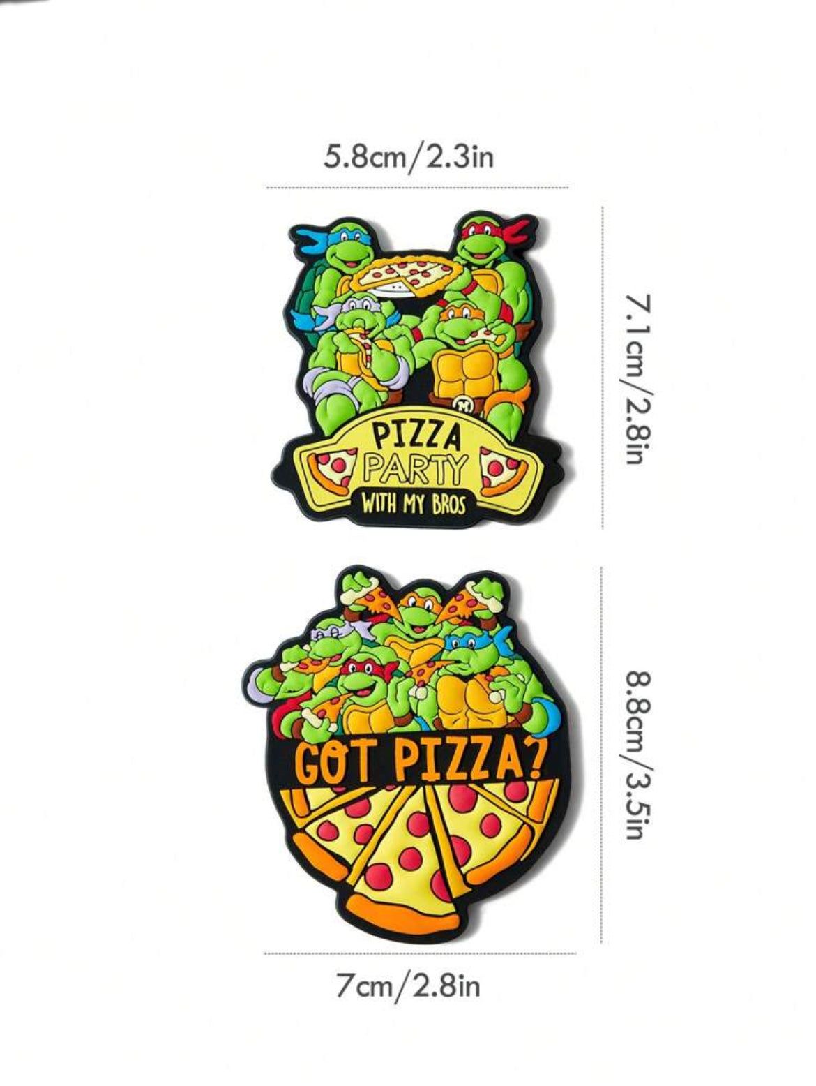 TEENAGE MUTANT NINJA TURTLES Cartoon Turtle & Pizza Pattern Refrigerator Magnets, Gift