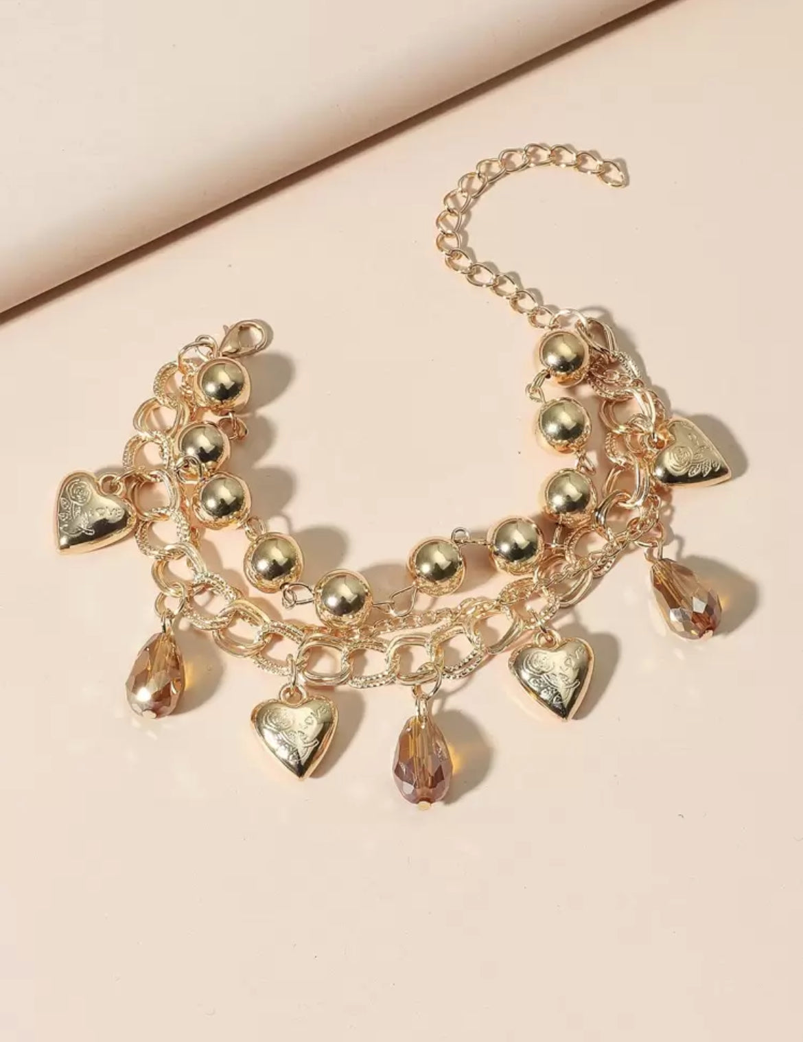 Heart Charm Bracelet