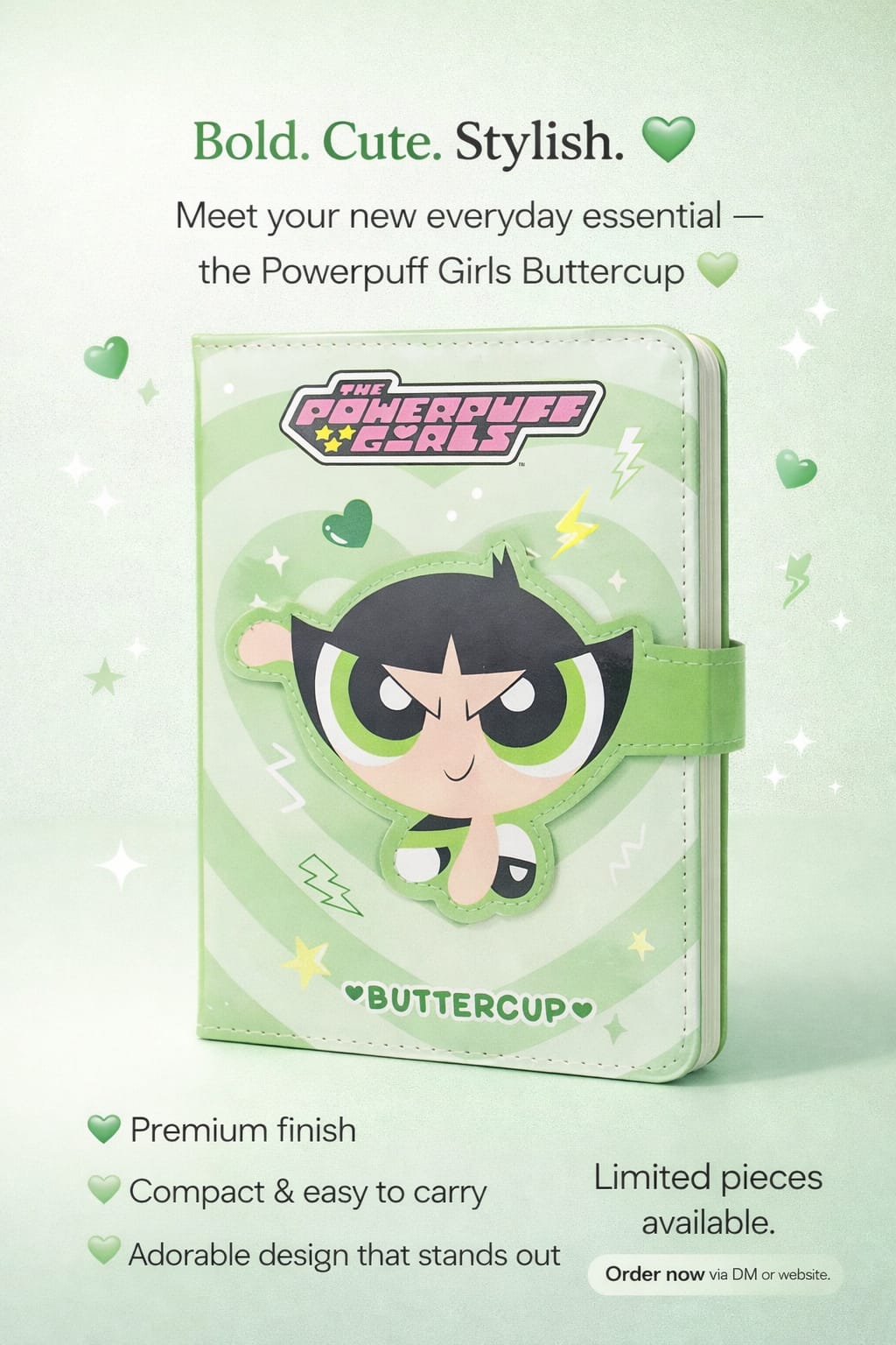 Powerpuff Girls Mini Diary for gift