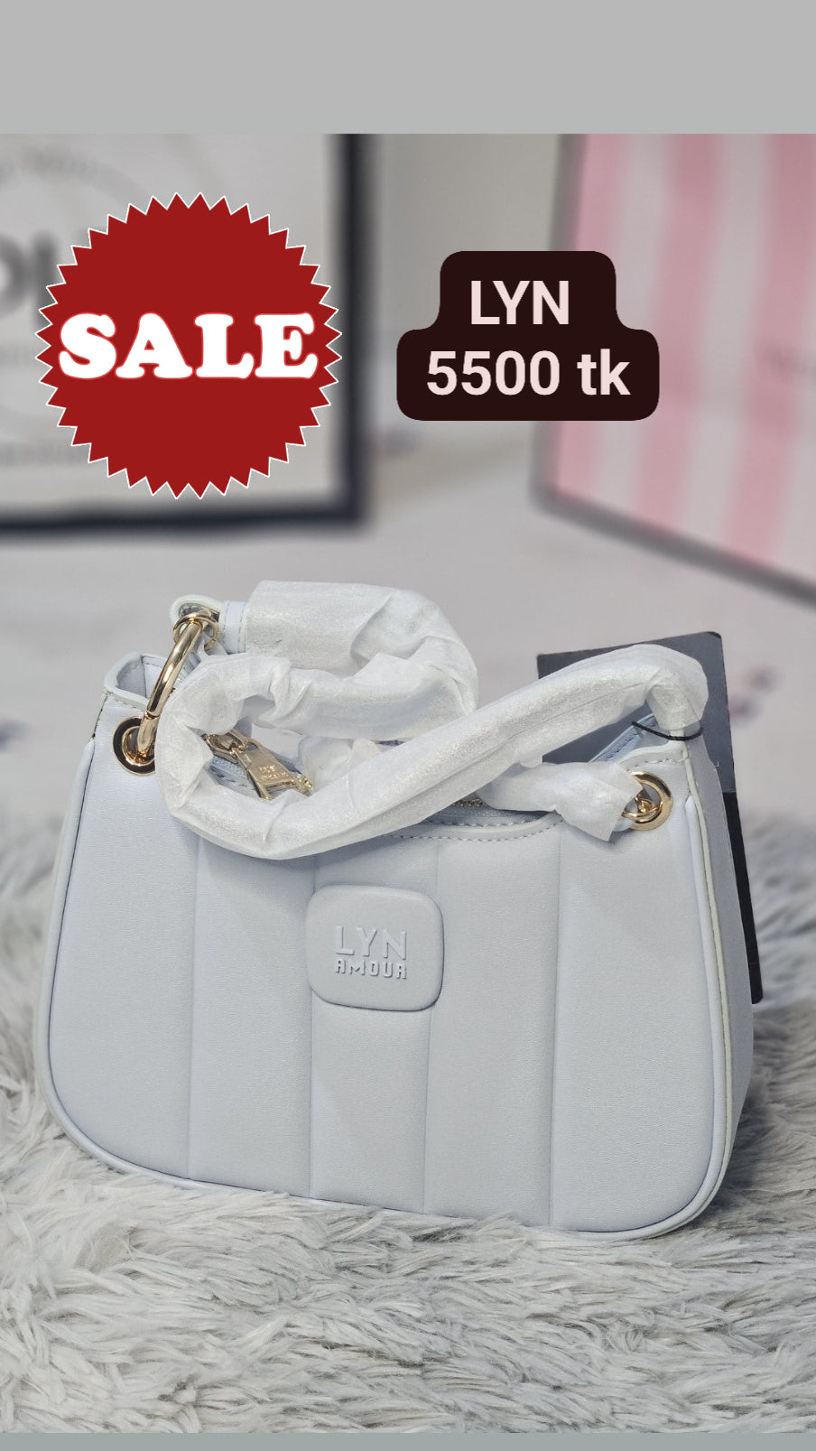 LYN Quilted Top-Handle Bag