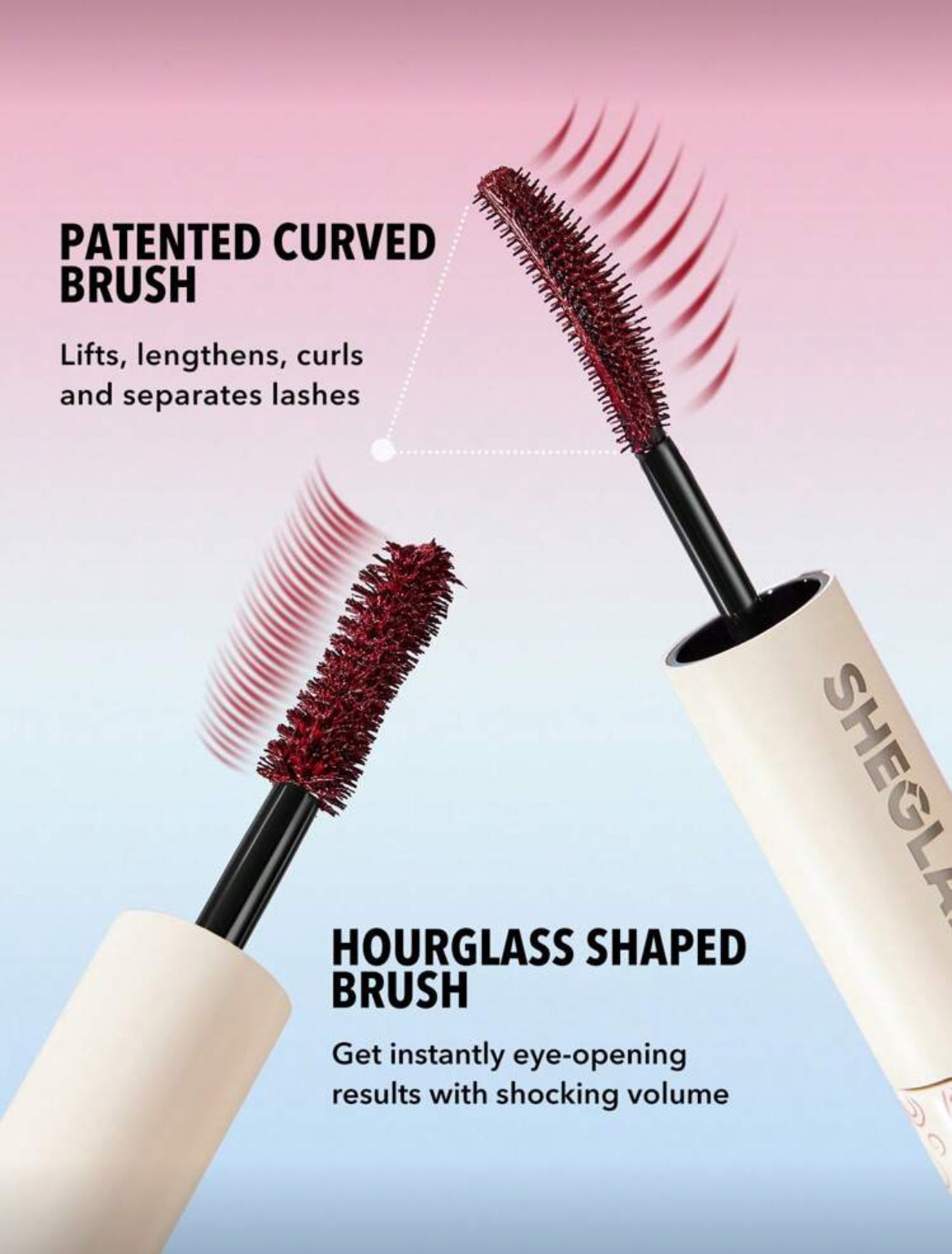 SHEGLAM All-In-One Volume & Length Mascara- Burgundy