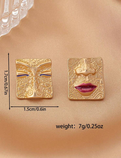 Abstract Head-Shaped Earrings/Women's Earrings/Jewelry