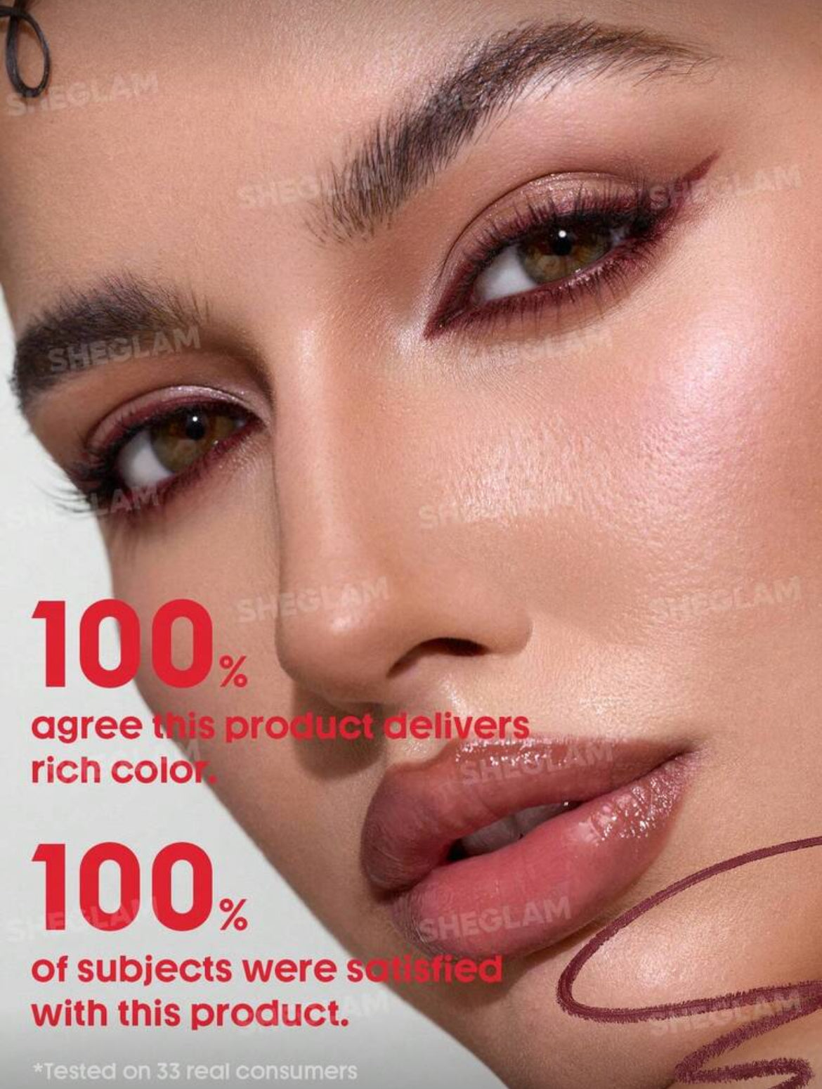 SHE GLAM Boldline Longwear Multi-Function Gel Liner-Burgundy Kohl Kajal Makeup Cosmetic For Women Girls