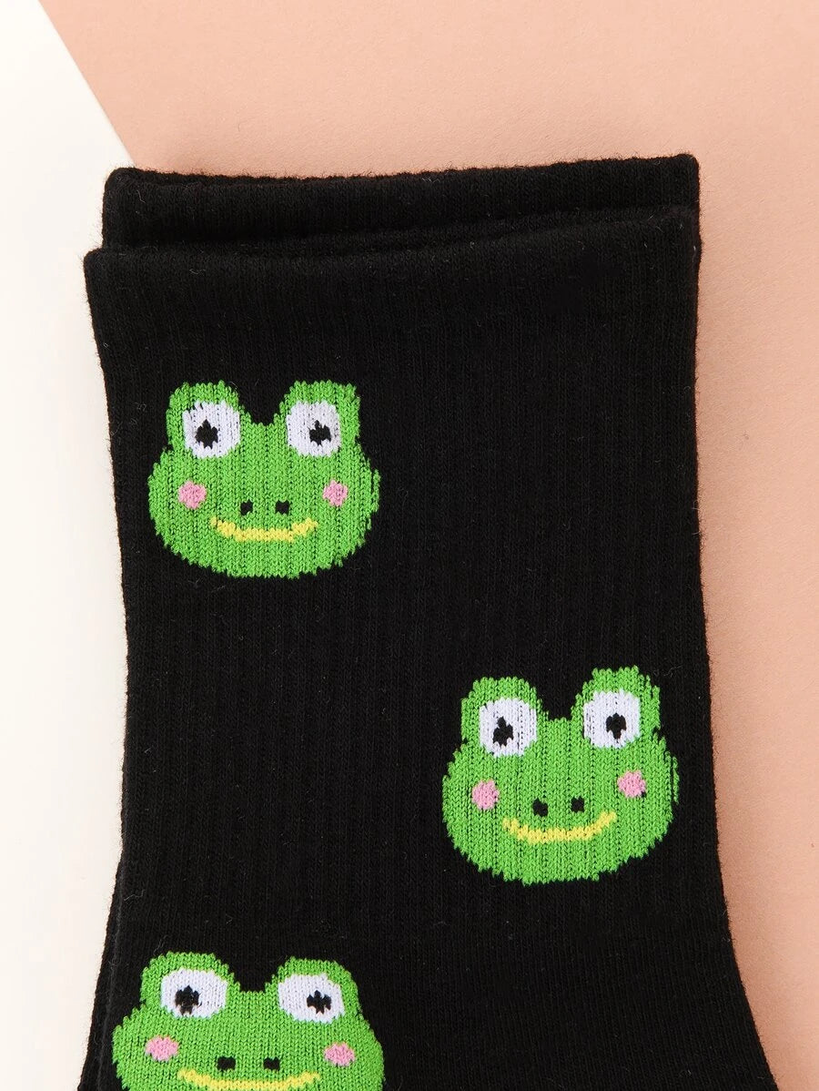 Frog Graphic Socks